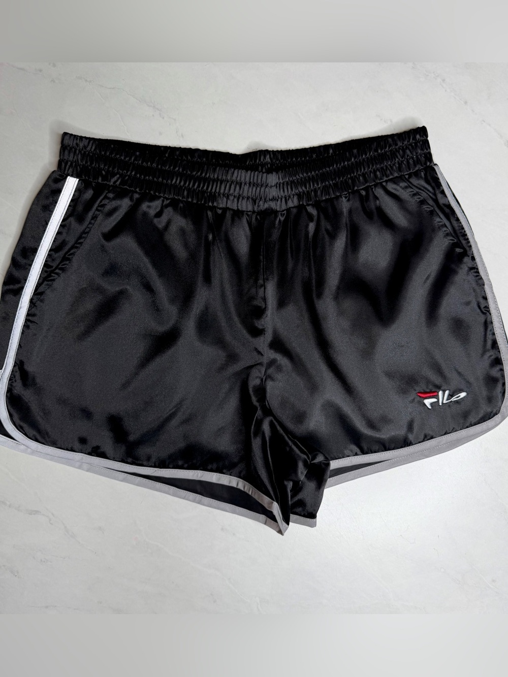 Fila Black Retro Serena Athletic Shorts Size Small